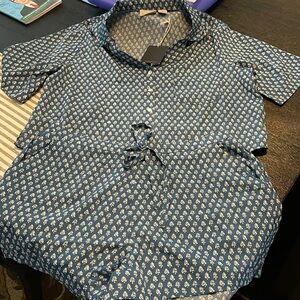 Womens Haute Hippie pajama set. Size large. Brand new with tags